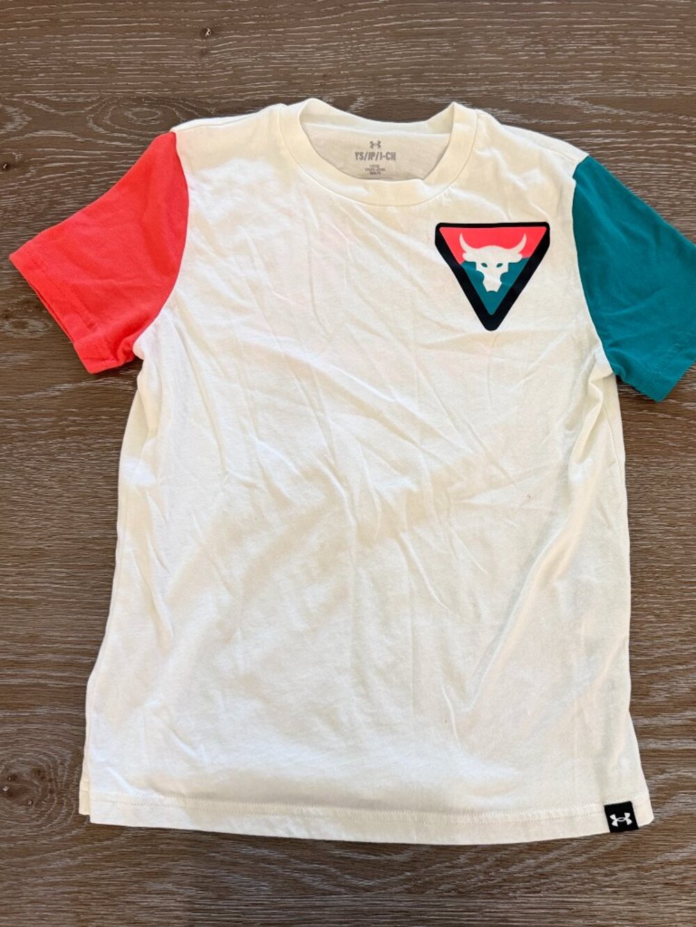 Boys Under Armour Project Rock t-shirt tee top shirt size YS Small